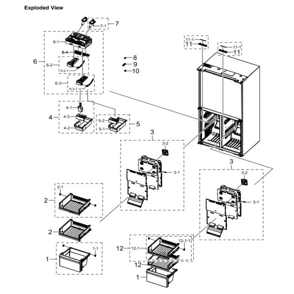 Samsung RF23A967535/AA Parts Diagram PDF