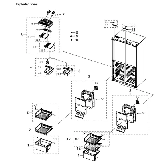 Samsung RF23A9675APAA Parts Diagram PDF
