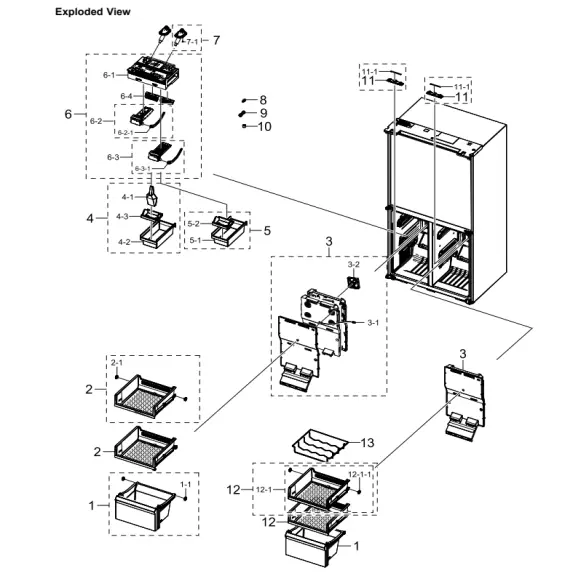 Samsung RF23A9771SG/AA Parts Diagram