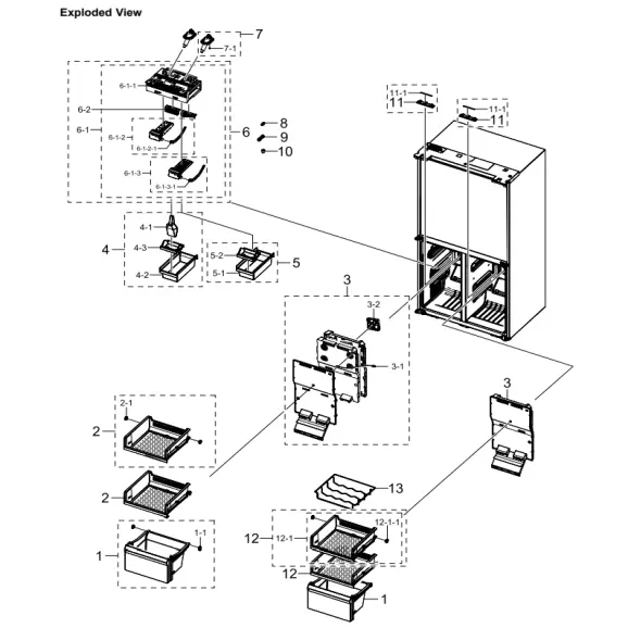 Samsung RF23A9771SR/AA Parts Diagram