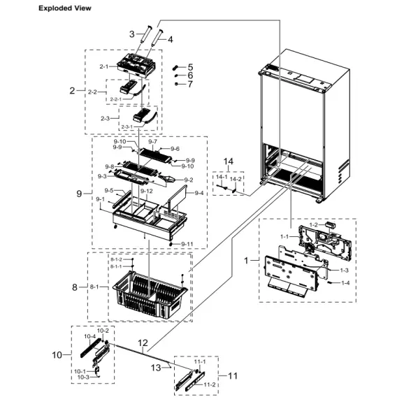 Samsung RF23BB820012AA Parts Diagram PDF