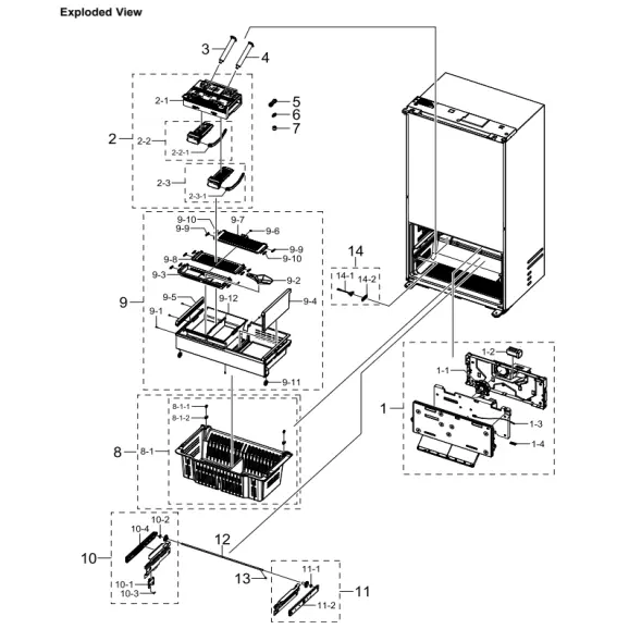 Samsung RF23BB890012AA Parts Diagram PDF