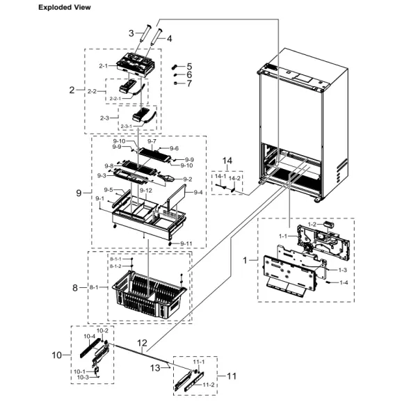 Samsung RF23BB8900ACAA Parts Diagram PDF