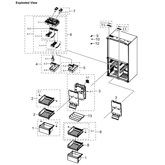 Samsung RF23CB9900QKAA Parts Diagram PDF