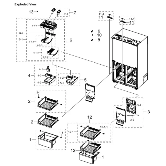 Samsung RF23DB9700QLAA Parts Diagram PDF