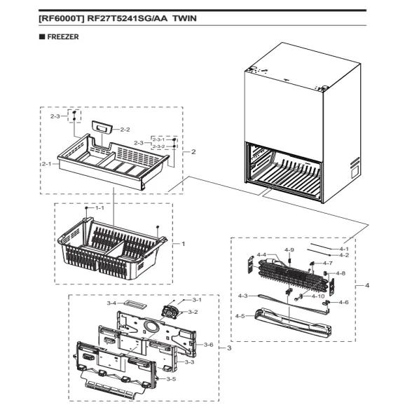 Samsung RF27T5241SG/AA Parts Diagram PDF