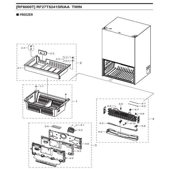 Samsung RF27T5241SR/AA Parts Diagram PDF
