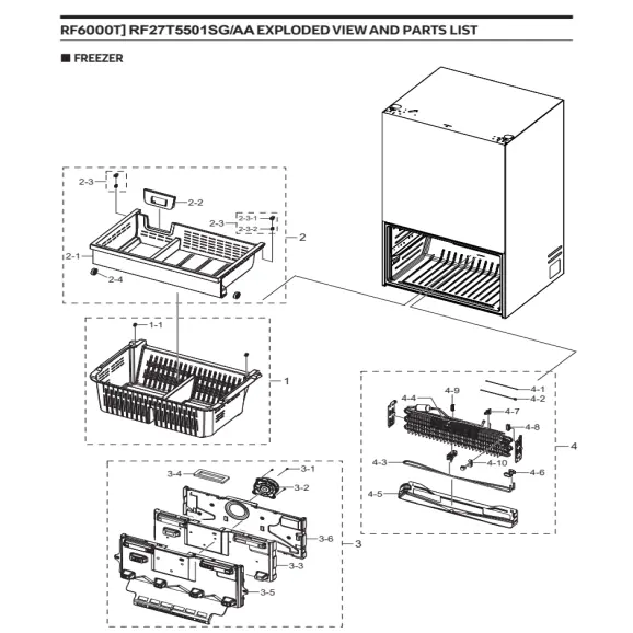 Samsung RF27T5501SG/AA Parts Diagram PDF