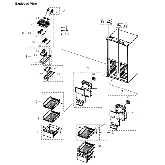 Samsung RF29A9071SR/AA Parts Diagram PDF