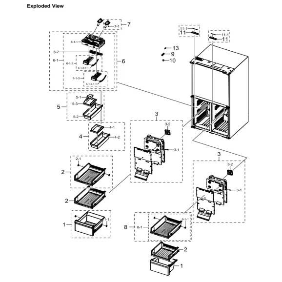 Samsung RF29A967535/AA Parts Diagram PDF