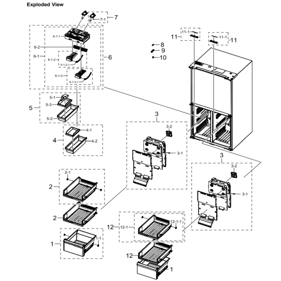 Samsung RF29A967541/AA Parts Diagram PDF