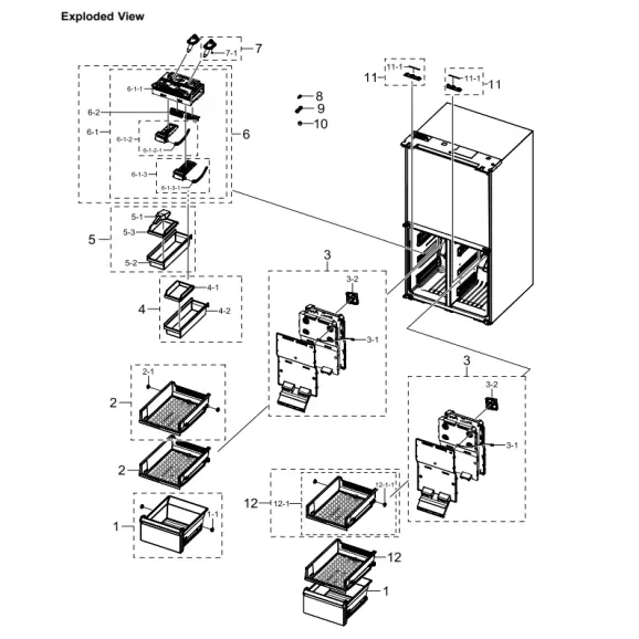 Samsung RF29A9675MT/AA Parts Diagram PDF