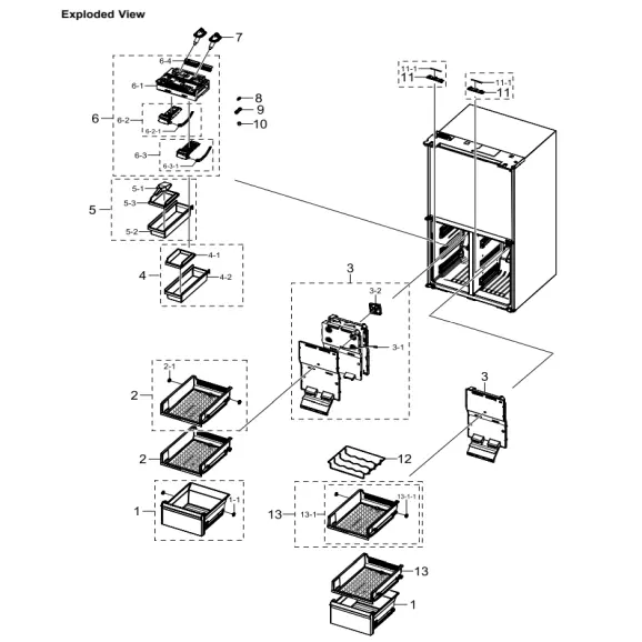 Samsung RF29A9771SG/AA Parts Diagram PDF