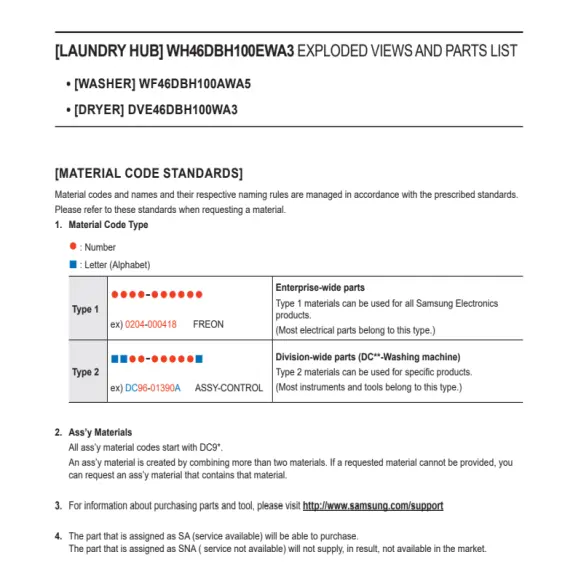 Samsung WH46DBH100EWA3 Parts Diagram PDF