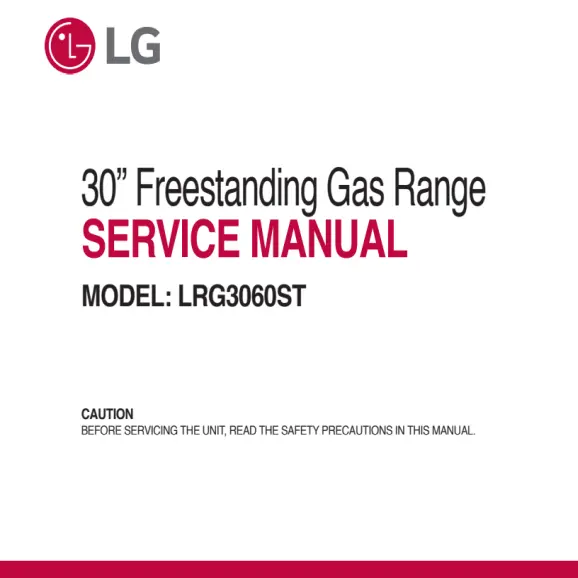 LG LRG3060ST Service Manual PDF
