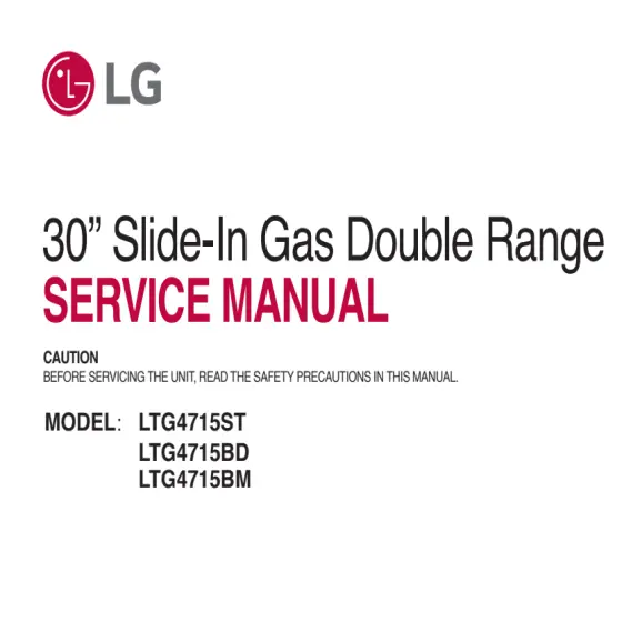 LG LTG4715ST Service Manual PDF