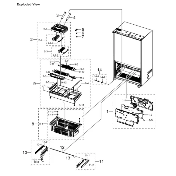 Samsung RF24BB6600APAA Parts Diagram PDF