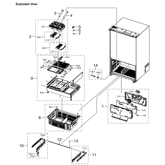 Samsung RF29BB8200QLAA Parts Diagram PDF