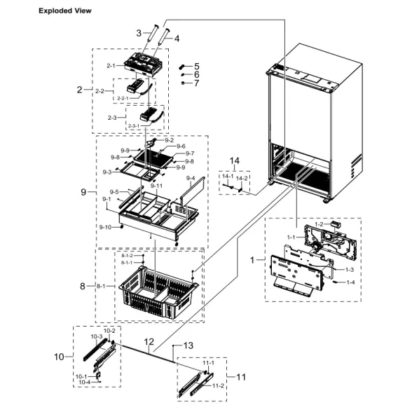 Samsung RF29BB860012AA Parts Diagram PDF