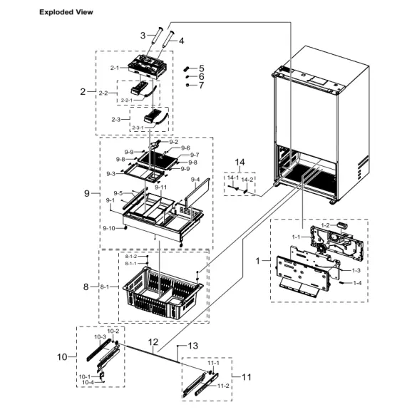 Samsung RF29BB86004MAA Parts Diagram PDF