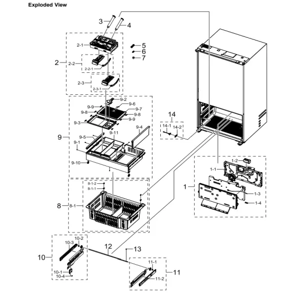 Samsung RF29BB8600APAA Parts Diagram PDF