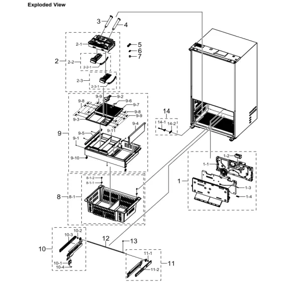 Samsung RF29BB890012AA Parts Diagram PDF