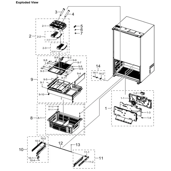 Samsung RF29BB8900ACAA Parts Diagram PDF