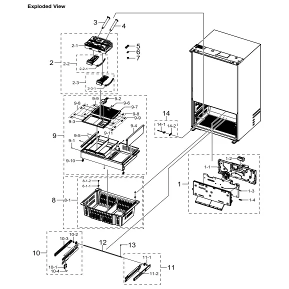 Samsung RF29BB8900AWAA Parts Diagram PDF