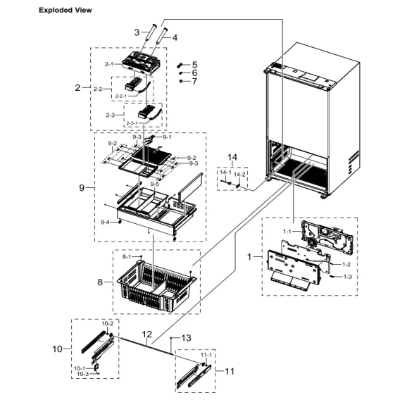Samsung RF30BB620012AA Parts Diagram PDF