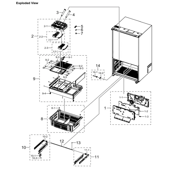 Samsung RF30BB6200QLAA Parts Diagram PDF