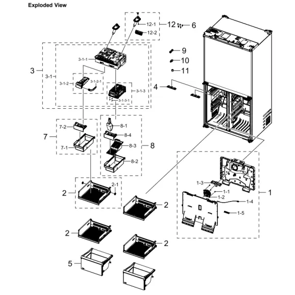 Samsung RM80F23VMRAA Parts Diagram PDF