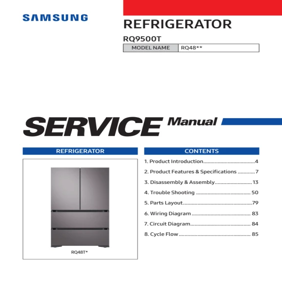 Samsung RQ48T9432T1 Service Manual PDF
