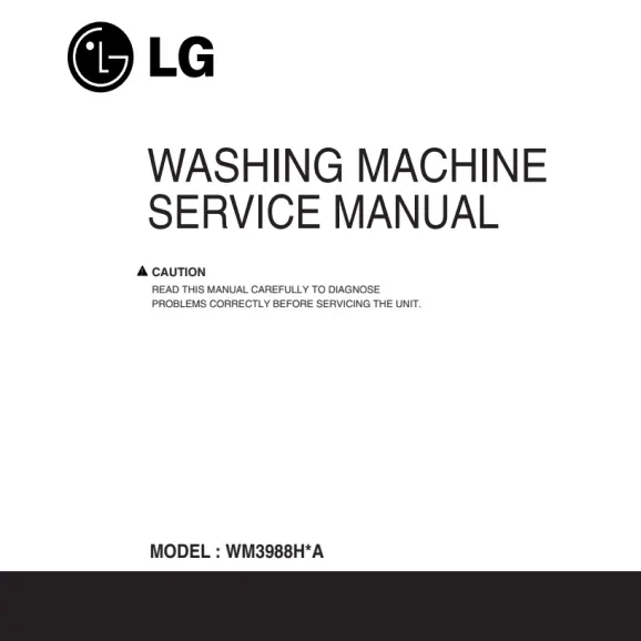 LG WM3988HWA Service Manual PDF