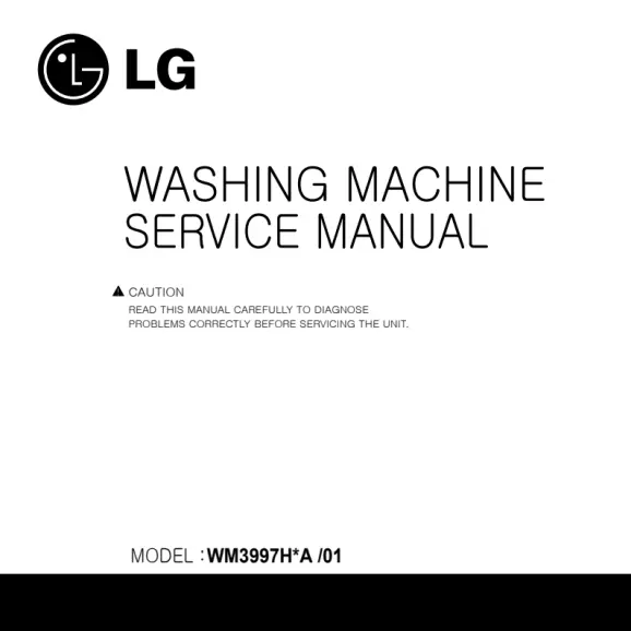 LG WM3997HWA Service Manual PDF