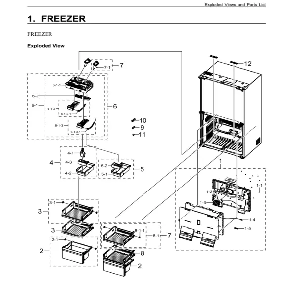 Dacor DRF36C500SR Parts Diagram PDF