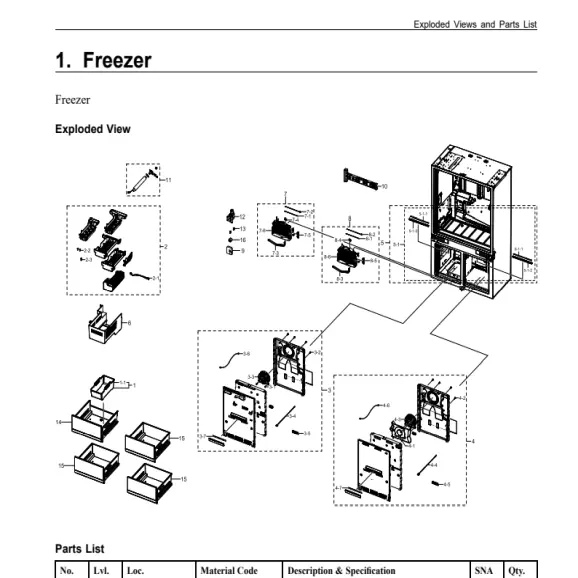 Dacor DRF425300AP Parts Diagram PDF