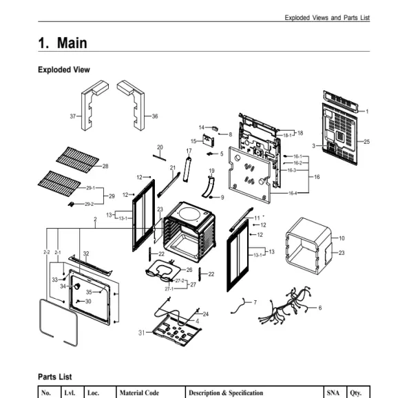 Samsung FER300SX/XAA Parts Diagram PDF