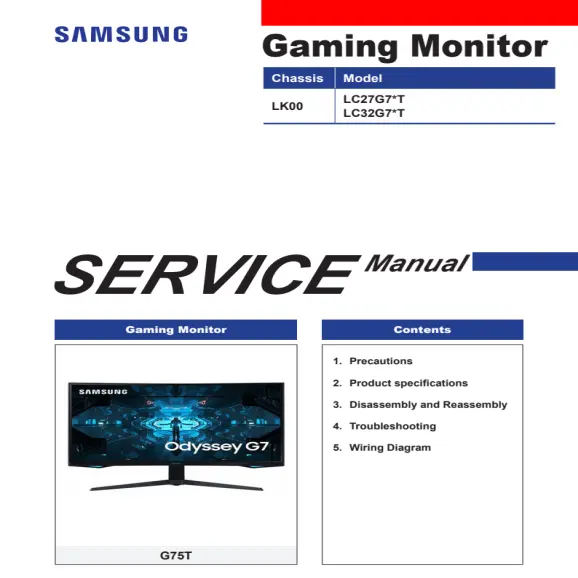 Samsung LC32G75TQSNXZA Service Manual PDF