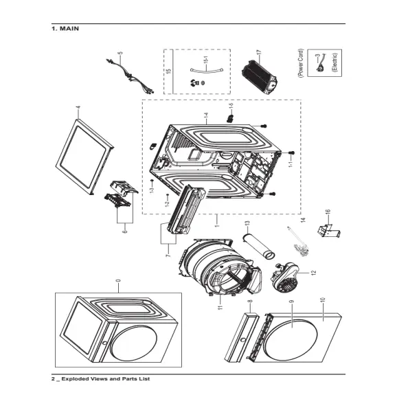 Samsung DVG53BB8900GA3 Parts Diagram PDF