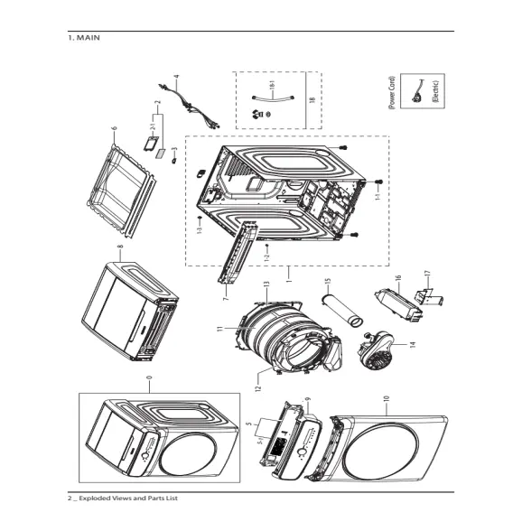 Samsung DVG60A9900V/A3 Parts Diagram PDF