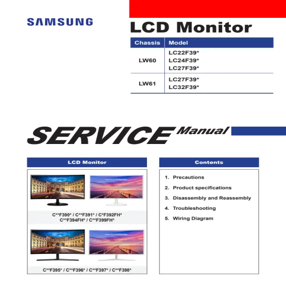 Samsung LC24F390FHEXXY Service Manual PDF