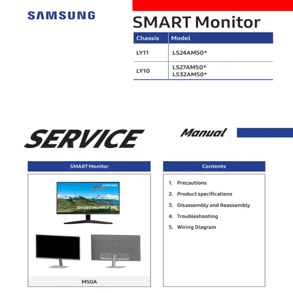 Samsung LS27AM50 Service Manual PDF