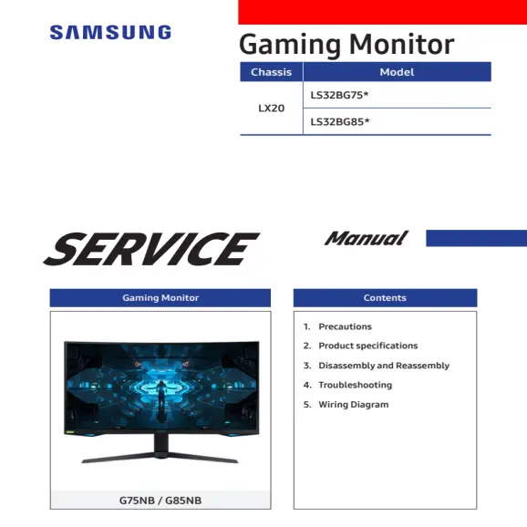 Samsung LS32BG752NNXGO Service Manual PDF