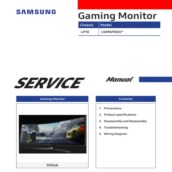 Samsung LS49A950U Service Manual PDF