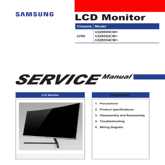 Samsung LU32R590CWNXZA Service Manual PDF