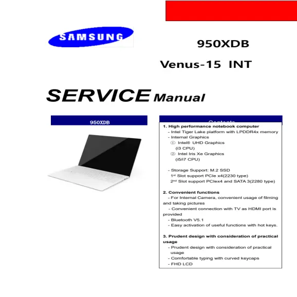 Samsung NP950XDB Service Manual PDF