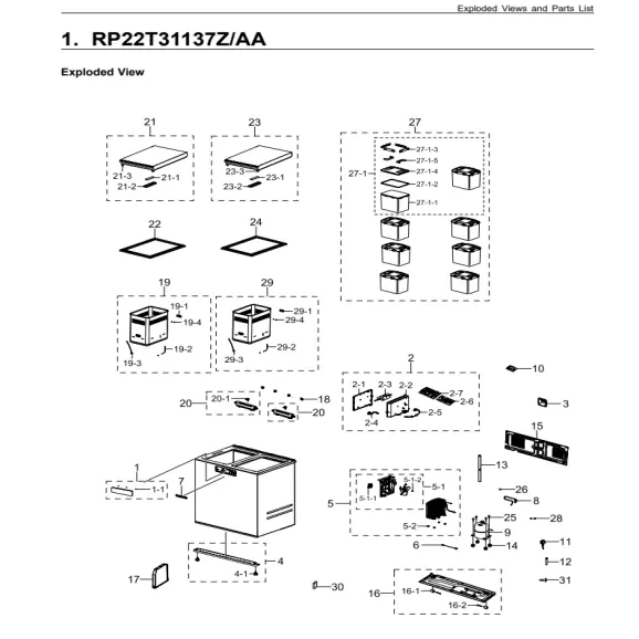 Samsung RP22T31137Z/AA Parts Diagram PDF