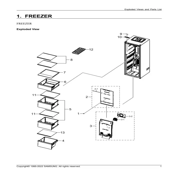 Samsung RZ11T747441/AA Parts Diagram PDF