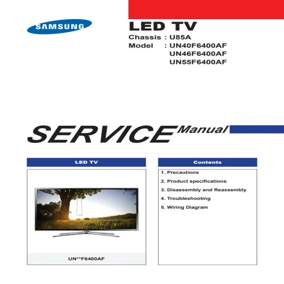 Samsung UN55F6400AF Service Manual PDF