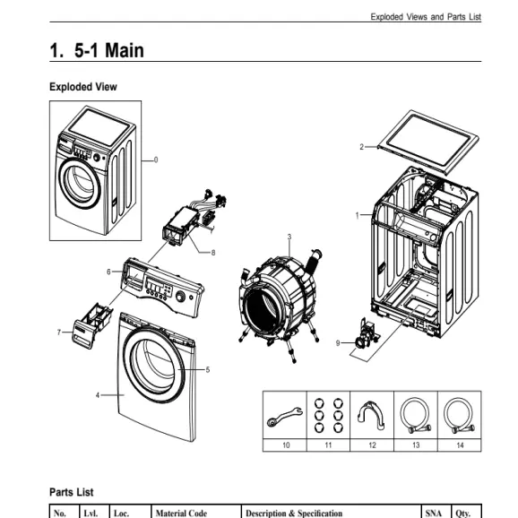 Samsung WF316BAC/XAA Parts Diagram PDF